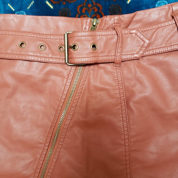 Free People Feelin' Fresh Faux-Leather Mini Skirt - Picture 4 of 5